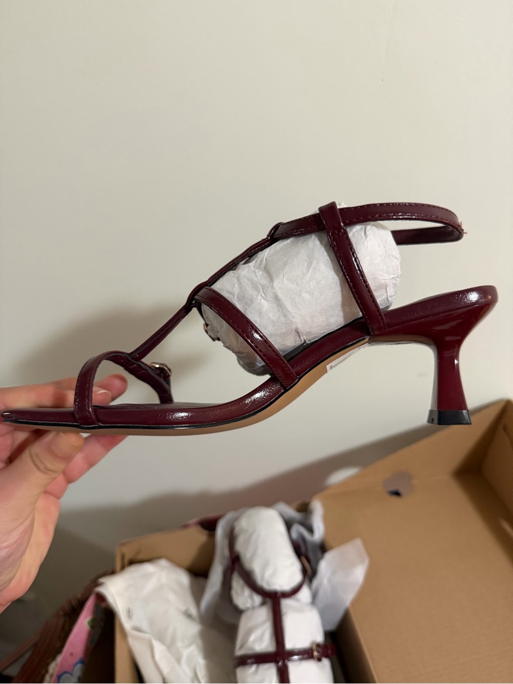 Call It Spring Saphiraa in Bordo Kitten Heel